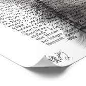 Graue Katze mit Top Hat Poster (Ecke)