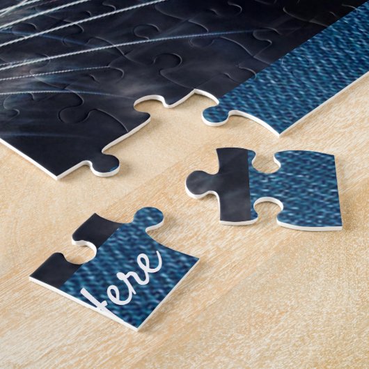 Graue Katze oder Geschenkgutscheine für Begleiter  Puzzle (Seite)