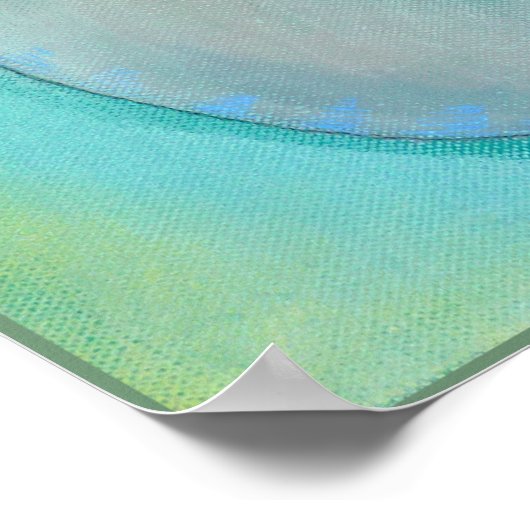 Graue Katze. Poster (Ecke)