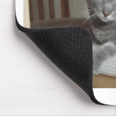 Graue Katze/Russisch Blau Mousepad (Ecke)