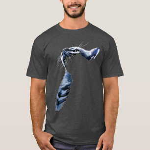 Graue Katze Schattenhäute Geschenke T-Shirt