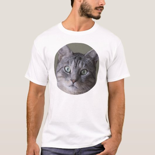 graue Katze T-Shirt (Vorderseite)