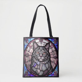 Graue Katze Tasche