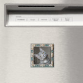 Graue Katze Tier-Erinnerungsanker Magnet (In Situ (Geschirrspüler))