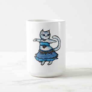 Graue Katzen Bauchtänzerin Kaffeetasse