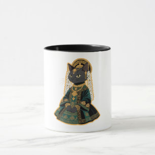 Graue Katzen-Braut-Göttin-Kaffeetasse Tasse