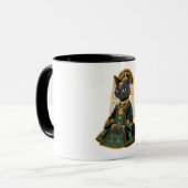 Graue Katzen-Braut-Göttin-Kaffeetasse Tasse (Vorderseite Links)