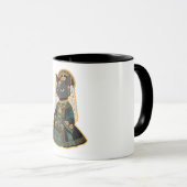 Graue Katzen-Braut-Göttin-Kaffeetasse Tasse (VorderseiteRechts)