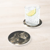 Graue Katzen Foto Untersetzer (Seite)