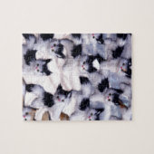 graue Katzen Puzzle (Horizontal)