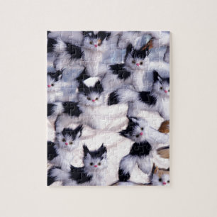 graue Katzen Puzzle
