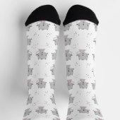 Graue Katzen Socken (Oben)