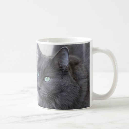 Graue Katzen-Tasse Kaffeetasse (Rechts)