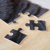 Graue Katzengelbe Augen Puzzle (Seite)