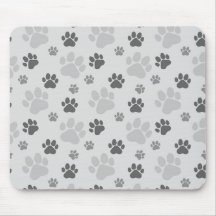 Graue Katzenpaw-Druckmuster