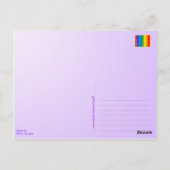 Graue Katzenpostkarte Postkarte (Rückseite)