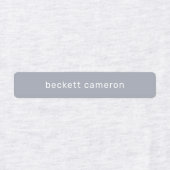 Graue Kinder benennen Eisen auf Kleidung Etiketten (Design 1)