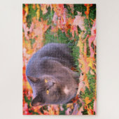 Graue Kitty-Katze Puzzle (Vertikal)