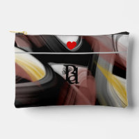 Graue Kleine Accessoires Pouch Trend Abstrakt Powd