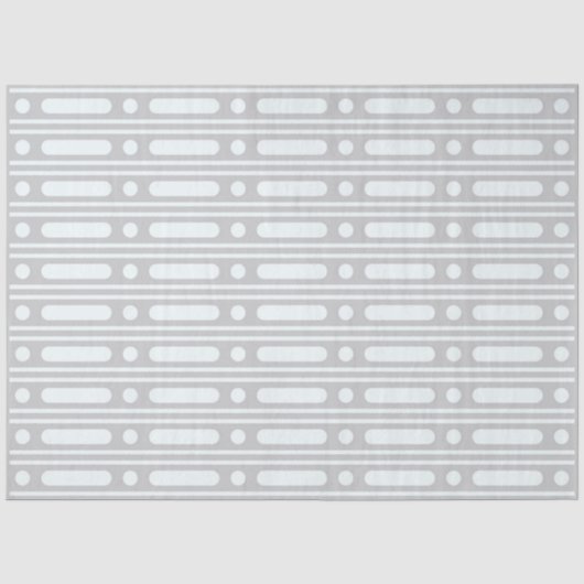 Graue Knochenintarsien-Punkte-Rand-Dekorationspapi Seidenpapier (Vorderseite)