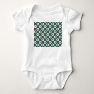 Graue Kombinations-Kreise Baby Strampler