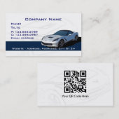 Graue Korvette-Visitenkarten Visitenkarte (Vorne/Hinten)