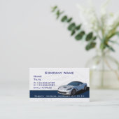 Graue Korvette-Visitenkarten Visitenkarte (Stehend Vorderseite)