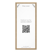 Graue, Kraft & Rustikale Menü & Preisliste Rackkar (Hinten)