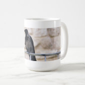 Graue Krähen-Tasse Kaffeetasse (VorderseiteRechts)