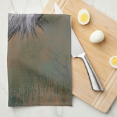 graue Krane Bird Küchenhandtücher Geschirrtuch (Viertel Falte)