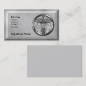 Graue Krankenschwester Visitenkarte (Vorne/Hinten)