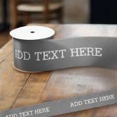 Graue Kreation - Machen Sie es zu Ihrem eigenen be Satinband