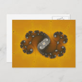 Graue Kreatur - Fraktal Postkarte (Vorne/Hinten)