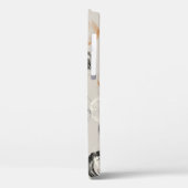 Graue Kreise: einfaches nahtloses Muster Case-Mate iPhone Hülle (Rückseite / Links)