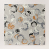 Graue Kreise: einfaches nahtloses Muster Puzzle (Horizontal)