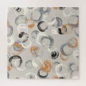 Graue Kreise: einfaches nahtloses Muster Puzzle (Vertikal)