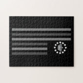 Graue Krone - Flagge Puzzle (Horizontal)