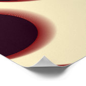 Graue, kugelförmige Formen, braune Farbmuster. Poster (Ecke)