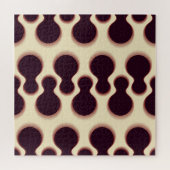 Graue, kugelförmige Formen, braune Farbmuster. Puzzle (Horizontal)