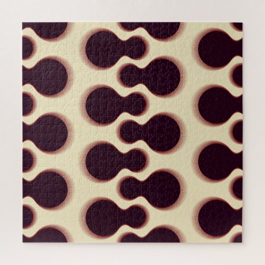 Graue, kugelförmige Formen, braune Farbmuster. Puzzle (Vertikal)