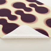 Graue, kugelförmige Formen, braune Farbmuster. Sherpadecke (3/4)