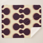 Graue, kugelförmige Formen, braune Farbmuster. Sherpadecke (Vorderseite (Horizontal))