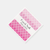 Graue Latticework, marokkanische Trellis, Abschlus Serviette (Ecke)