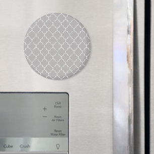 Graue Latticework, Quatrefolie, marokkanische Trel Magnet