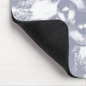 Graue Lautsprecher mit hohem Kontrast Mousepad (Ecke)