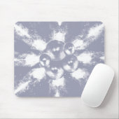 Graue Lautsprecher mit hohem Kontrast Mousepad (Mit Mouse)
