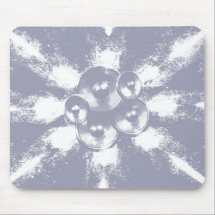 Graue Lautsprecher mit hohem Kontrast Mousepad