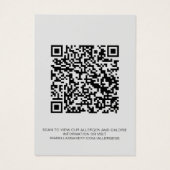 Graue Lebensmittelallergie Kalorieninformation QR  (Rückseite)