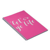 Graue Lebenstypografie Notizblock (Rechte Seite)