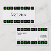 Graue LED-Stilpfeile - Weiß Visitenkarte (Vorne/Hinten)